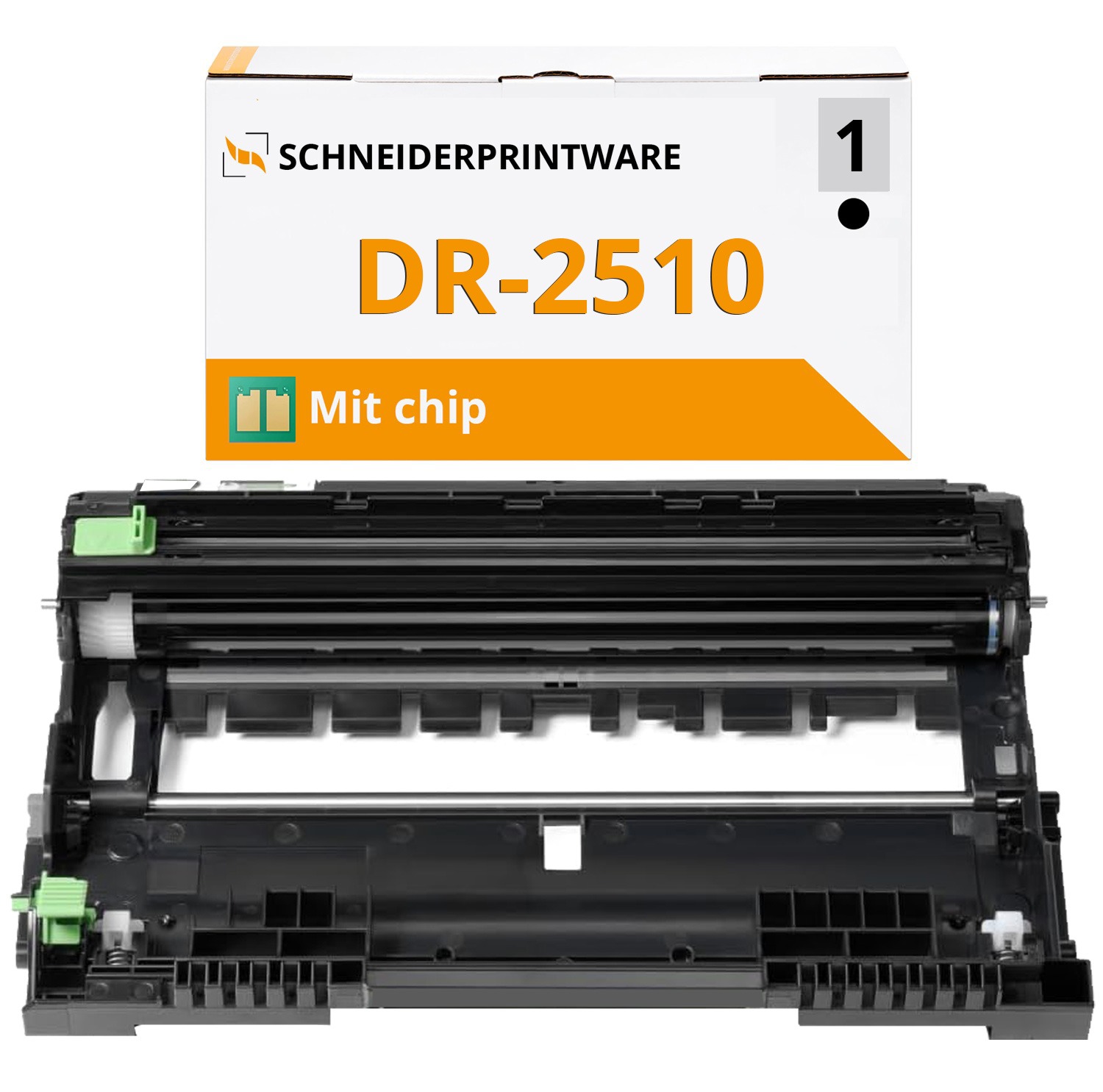 Brother DR-2510 Trommel mit Chip – kompatibel mit Brother HL-L2375DW, DCP-L2530DW und weiteren Druckermodellen